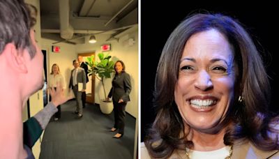 Kamala Harris serenaded by man singing Beyoncé—her response is everything