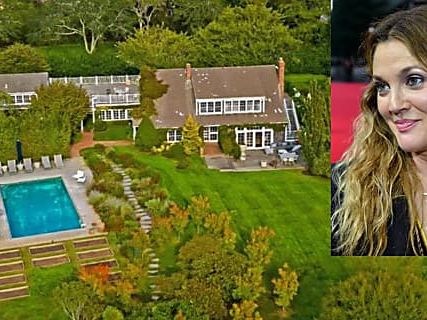 Drew Barrymore Lists Converted Barn Estate In Sagaponack With 7 Beds, 6 Baths For $8.4M