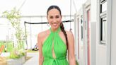 Myleene Klass looks glamorous in green maxi dress at BST Hyde Park