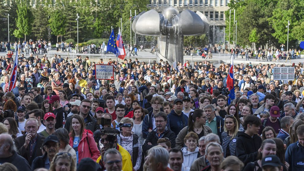 Thousands rally in Slovakia to protest overhaul of public broadcaster