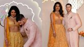 Priyanka Chopra Stares Lovingly at Nick Jonas As He Fixes Her Lehenga at Anant-Radhika's Wedding | Watch - News18