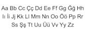 Turkish alphabet
