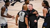 Nuggets lose cool in Game 2 against Wolves as Jamal Murray tosses heat pack, Michael Malone screams at refs