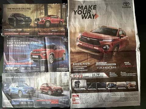 Car advertisements in newspapers; A brand-wise analysis in 2024 | Team-BHP