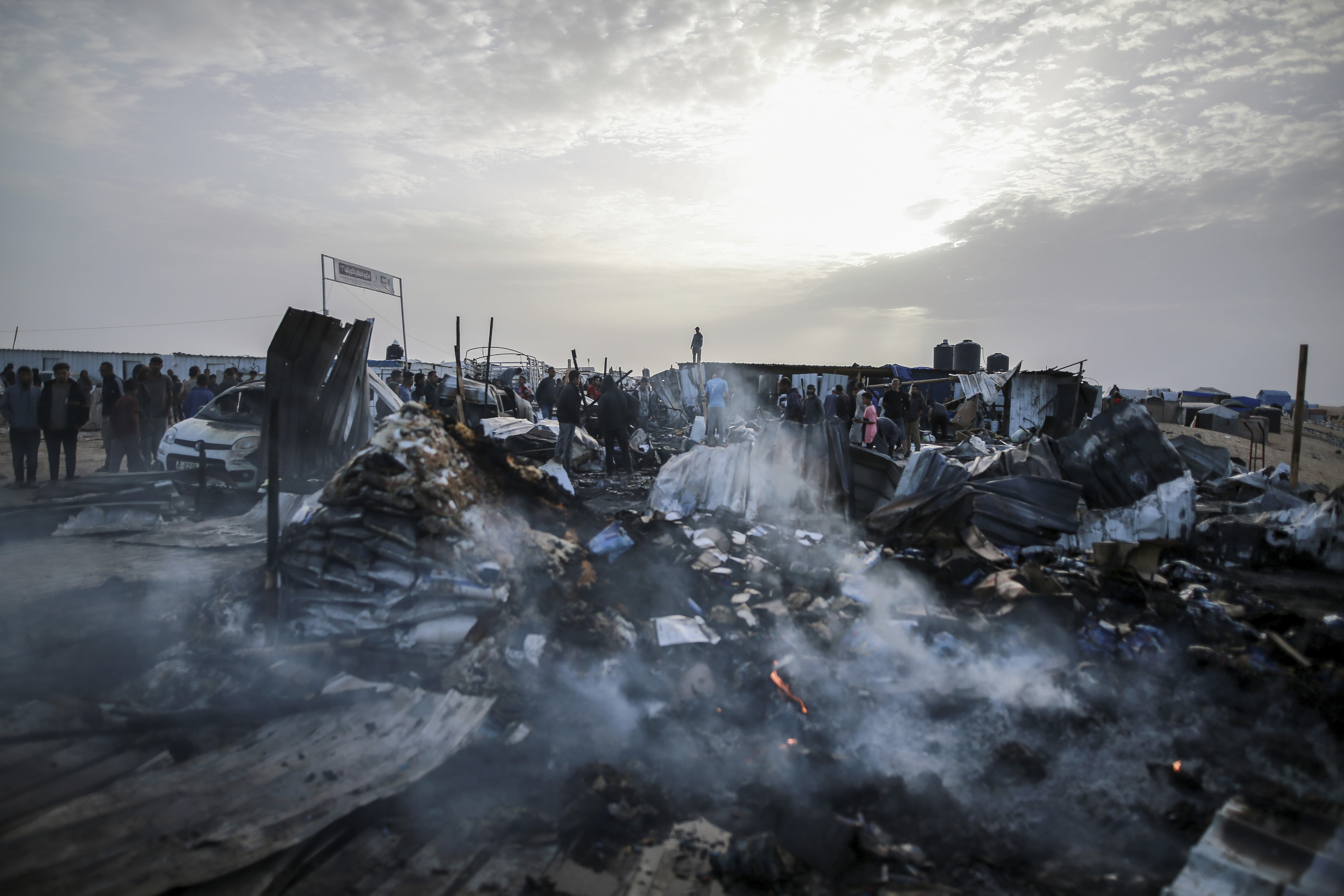 Palestinian medics say Israeli airstrikes kill 35 in Gaza’s Rafah as displaced people are hit