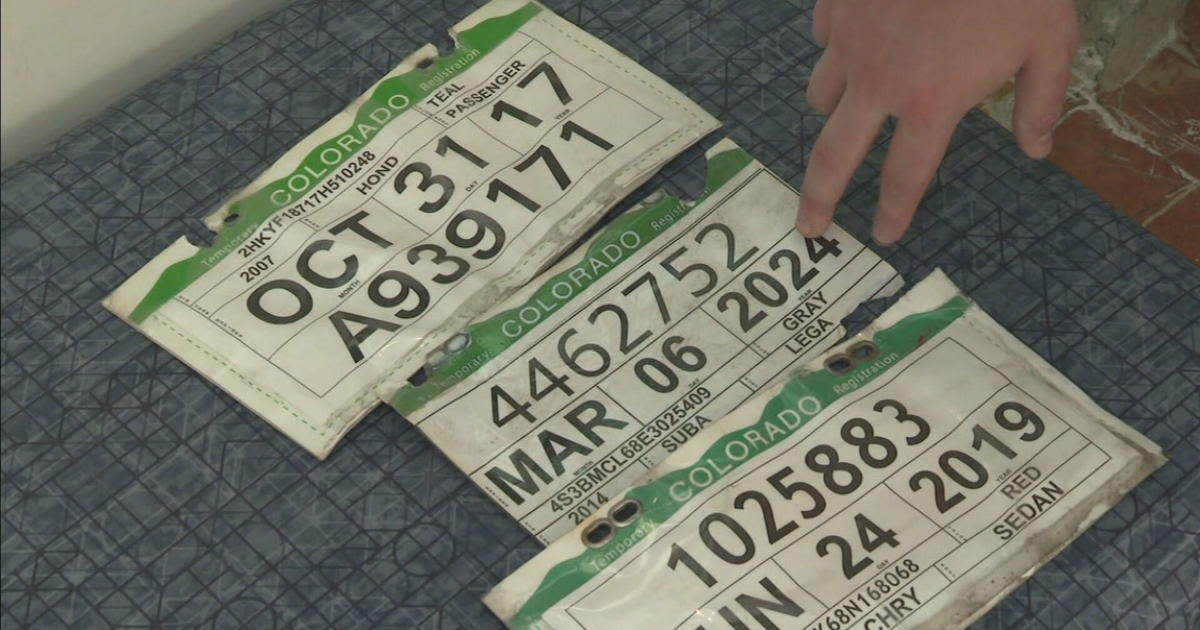 Law enforcement seeing increased use of fake temporary plates in Colorado