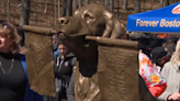 New Statue of 'Boston Marathon Dog' Placed in Exact Spot Where He Cheered on Runners
