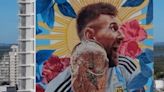 El mural más grande que Lionel Messi tiene en la Argentina: cuánto mide y dónde está ubicado