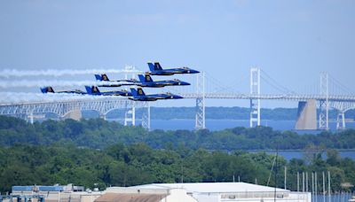 Blue Angels rehearsal show over Annapolis | PHOTOS