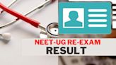 NEET-UG 2024 re-exam result declared on exams.nta.ac.in | Check details here