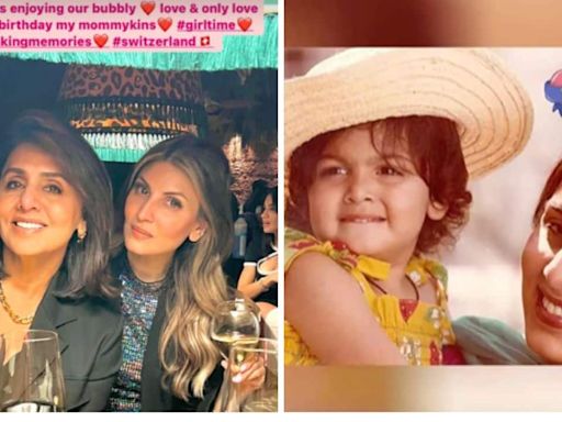 Veteran actress Neetu Kapoor celebrates birthday with daughter Riddhima, granddaughter Samaira in Switzerland