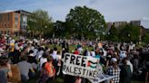 Several hundred gather Wednesday at Ohio State for Israel-Hamas war protest