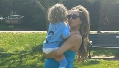 Lauryn Goodman's teary response as son calls her a 'good mum' ahead of England match