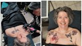 Powerful photos show how a breast-cancer survivor turned her scars into art with free tattoos