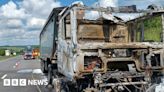 A30 fire: Lorry bursts into flames on Devon-Cornwall border