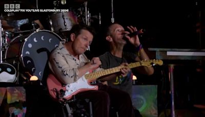 Michael J. Fox joins Coldplay for surprise performance at Glastonbury Festival