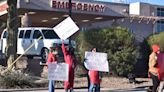 'Unsafe, dangerous and unacceptable': Nurses protest alleged conditions at Tucson hospital