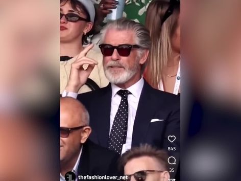 El peculiar estilo de aplaudir de Pierce Brosnan en Wimbledon - MarcaTV