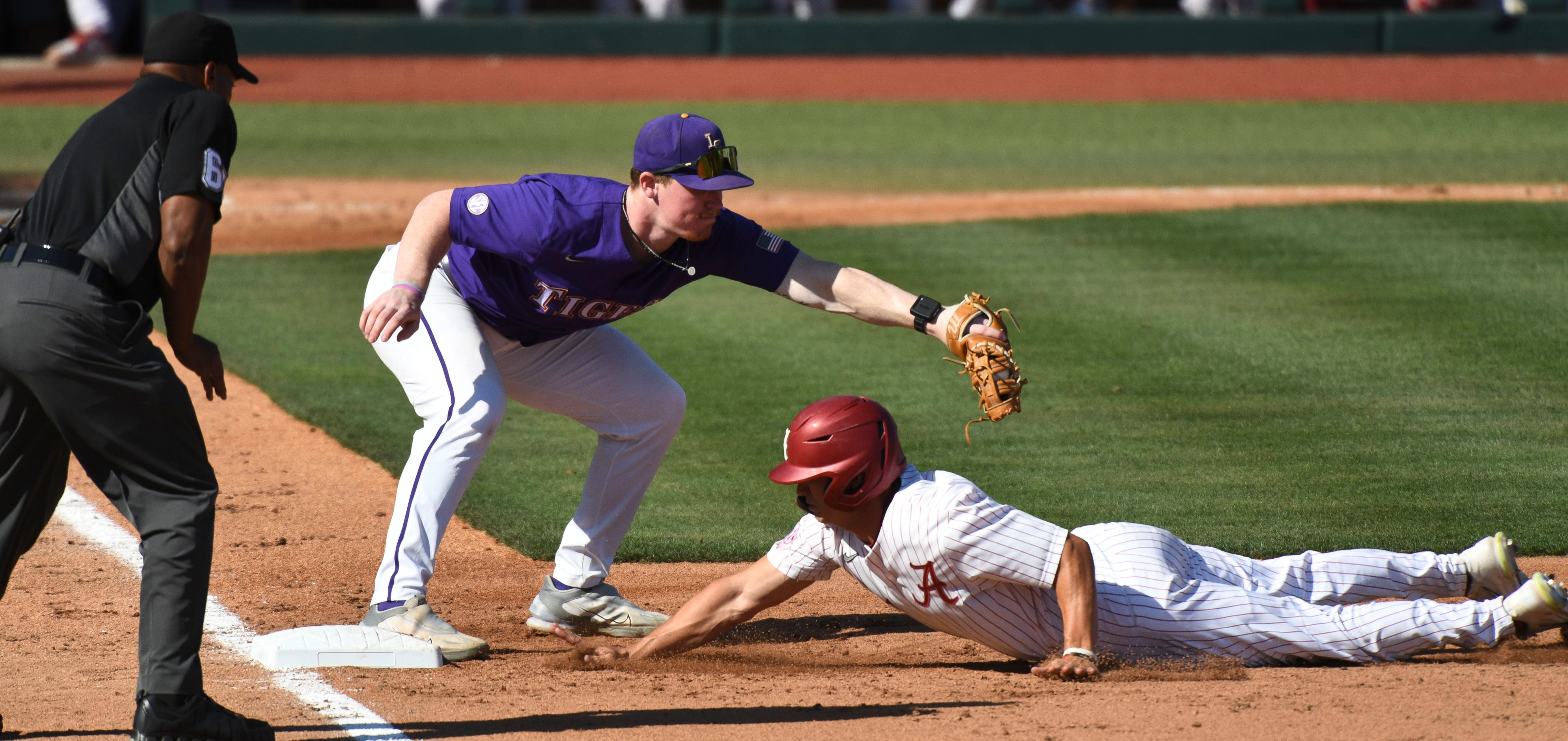 Alabama baseball wins final home series with two victories over LSU: scores and takeaways