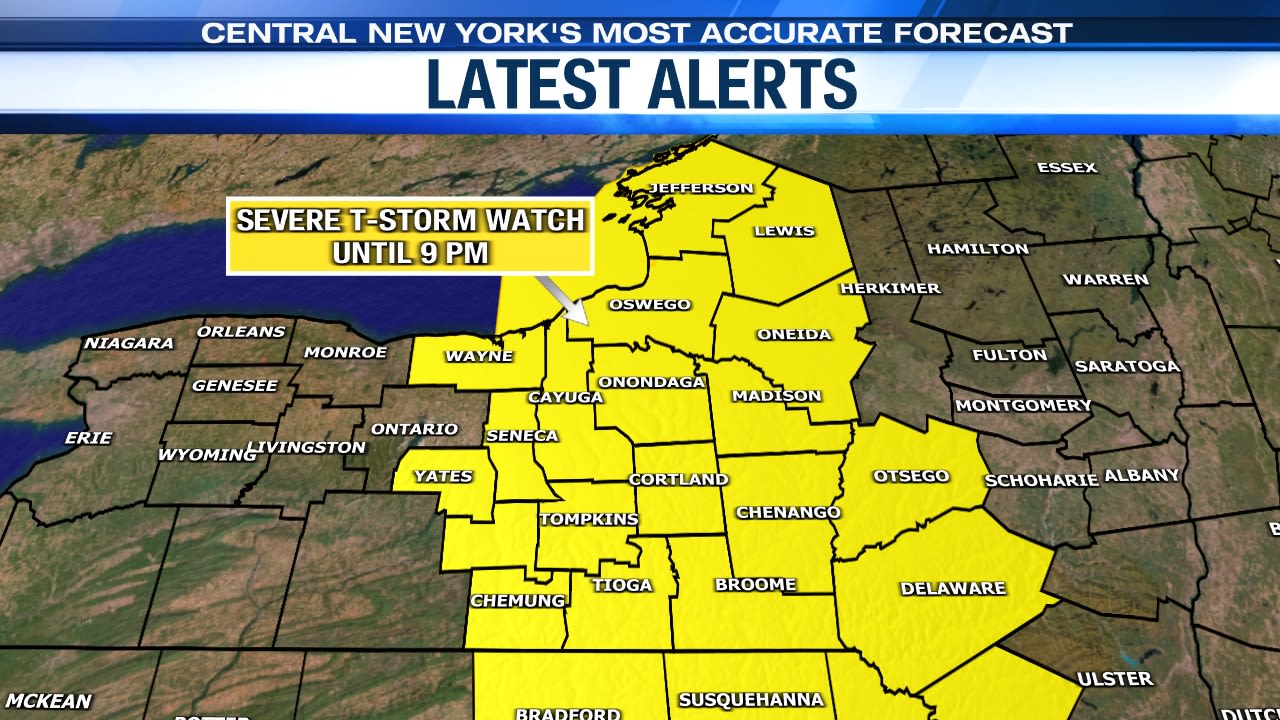 Severe storms possible this afternoon