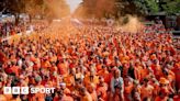 Euro 2024: Lions, cheese hats and a double-decker bus - joining the Netherlands fan parade