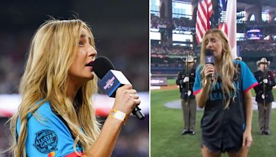 Country singer says she was 'drunk' during viral national anthem performance