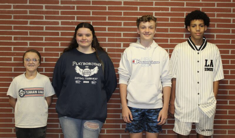 Persell Middle School Names Students Of The Month