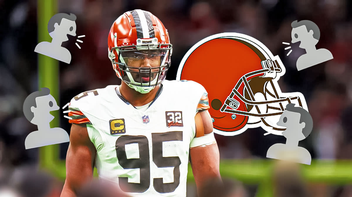 Browns superstar Myles Garrett shows up to pregame tailgate to fire up fans