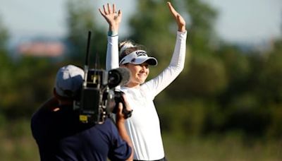 Nelly Korda back in the winner’s circle after with 18th-hole win over Hannah Green at Mizuho Americas Open - The Boston Globe