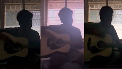 Viral: Mumbai Man Plays Guitar To Enjoy Rainy Weather Followed By Thunder & Lightning, Netizens Find His Music...