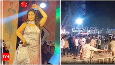 Akshara Singh walks out of Azamgarh Mahotsav after chaos erupts in crowd | Bhojpuri Movie News - Times of India