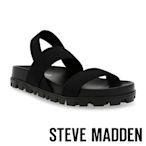 STEVE MADDEN-SWAGGY 彈性帶平底涼鞋-黑色