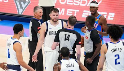 Watch: Mavericks’ Luka Doncic has postgame press conference interrupted by strange noise