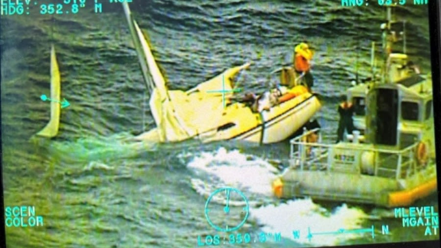Coast Guard rescues sailor from sinking boat on Lake Michigan