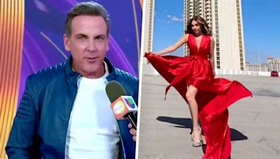 A Carlos Ponce le salió competencia luciendo el vestido rojo de Thalía