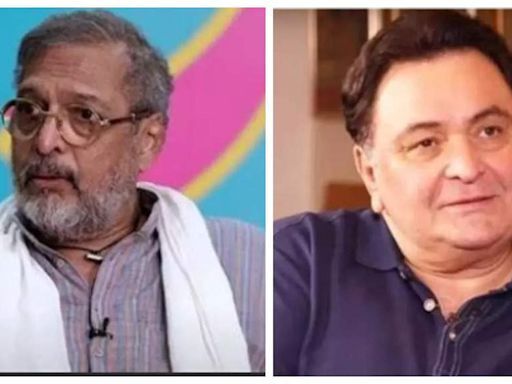 Nana Patekar recalls Rishi Kapoor’s habit of abusing on sets and refusing to give more than one take | - Times of India