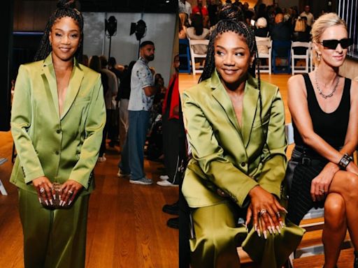 Tiffany Haddish Leaves Front Row for Unexpected Walk on Monse’s NYFW Runway Following Kathy Hilton’s Playful Dare