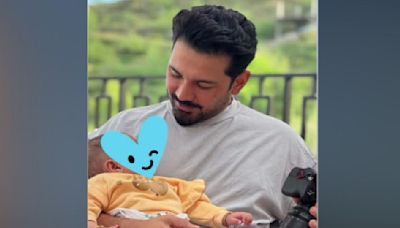 Abhinav Shukla drops an aww-dorable click with baby girl Jeeva as he takes her for a stroll; Check out