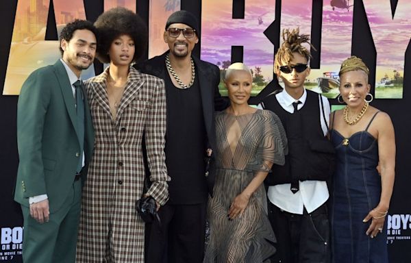 Look: Will Smith attends 'Bad Boys: Ride or Die' premiere with his family