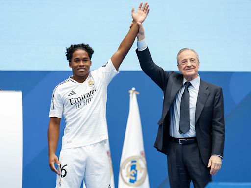 ‘You have fulfilled the dream of your life’ – Florentino Perez welcomes Endrick to Real Madrid