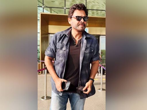 Venkatesh Daggubati nails airport look in checkered shirt and denims