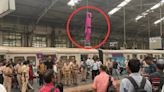 Mumbai Man Disrupts Local Train Services At Churchgate Station By Throwing Raincoat On Overhead Wire-VIDEO