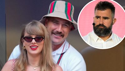 Travis Kelce Says He and Taylor Swift Were ‘Dying’ at Jason’s ‘Monday Night Football’ Wardrobe Mishap