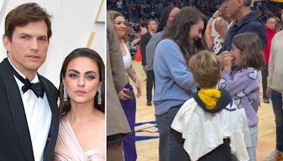 Ashton Kutcher and Mila Kunis' Daughter Wyatt Cries After Meeting Idol Caitlin Clark During Family Outing to WNBA Game: Watch