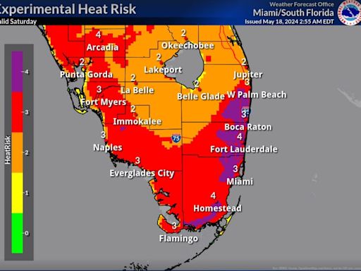Dangerous heat: A heat advisory is in effect for all of South Florida as heat index hits 109