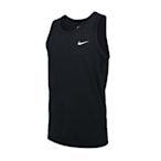 NIKE 男運動背心-休閒 無袖 上衣 慢跑 路跑 DRI-FIT AR6070-010 黑白