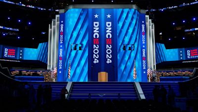 PHOTOS: Stage revealed for 2024 Democratic National Convention in Chicago