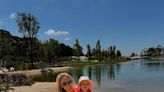 Brittany Mahomes and Daughter Sterling, 3, Adorably Match in Orange Swimsuits in Portugal