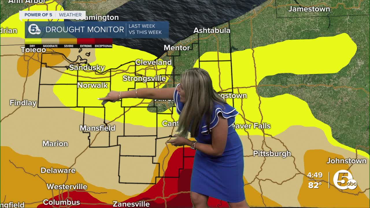 DROUGHT WORSENS: Nearly 78% of Ohio is in at least a moderate drought. Find out when we could get some rain...