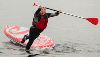 Lib Dem leader Sir Ed Davey admits he intentionally fell off a paddleboard during election campaign stunt in Lake District